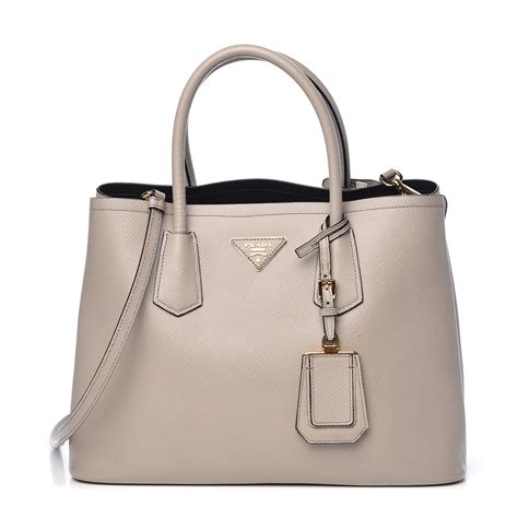 prada saffiano cuir double bag medium size|Prada saffiano outlet.